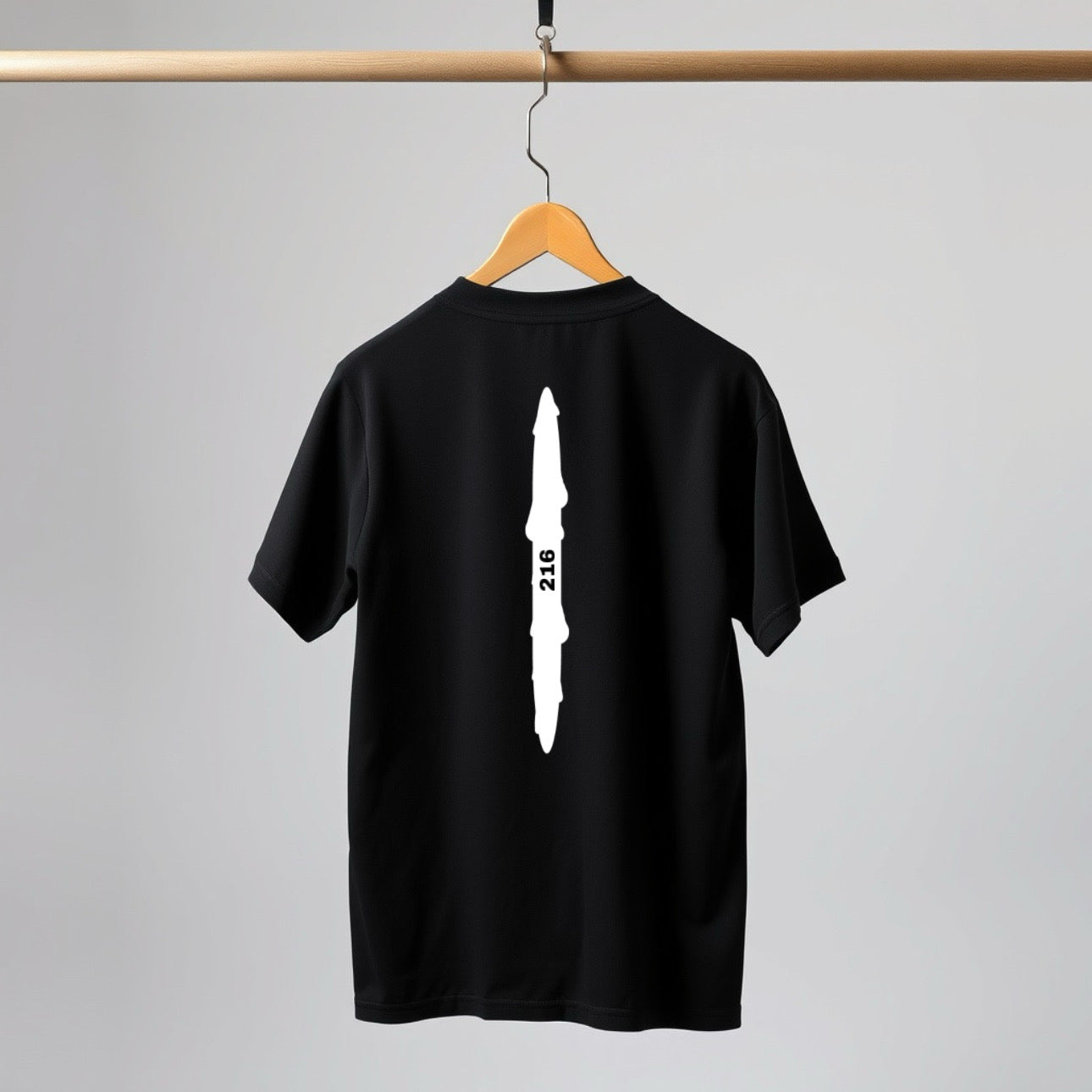 216 black dripping t-shirt